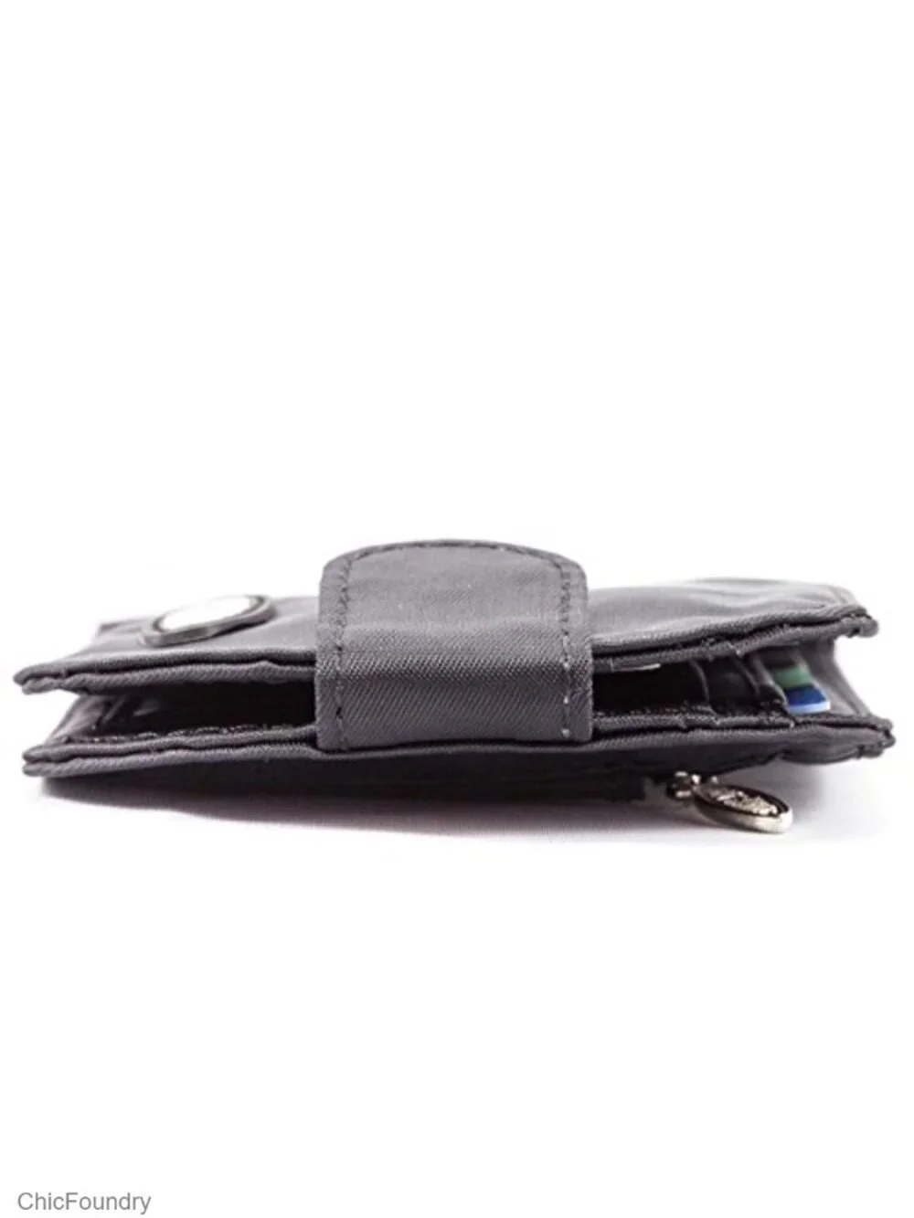 Women's Slim Bi-Fold Wallet Holds 25 Cards Nylon Microfiber RFID